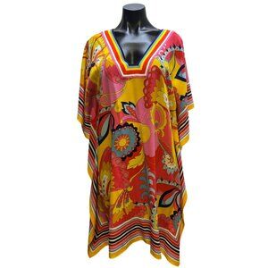 Trina Turk Silk Printed Tunic Multi-Color OS